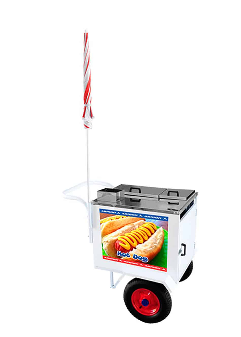 CARRINHO ARMON HOT DOG STANDARD COM RODAS PNEUMÁTICAS - DSP-006